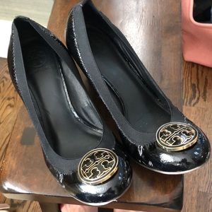 Tory Burch Caroline Stacked Heel Wedge